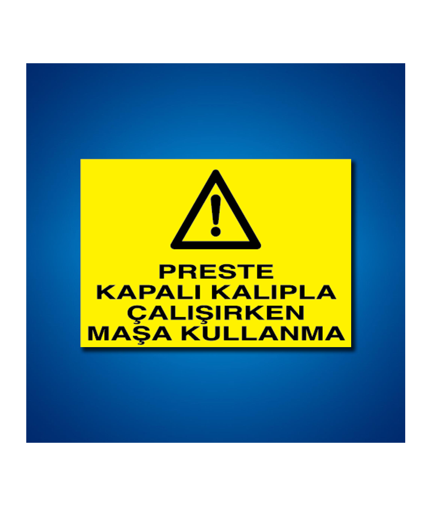 Pres-Giyotin-Makas İş Güvenliği Etiketleri