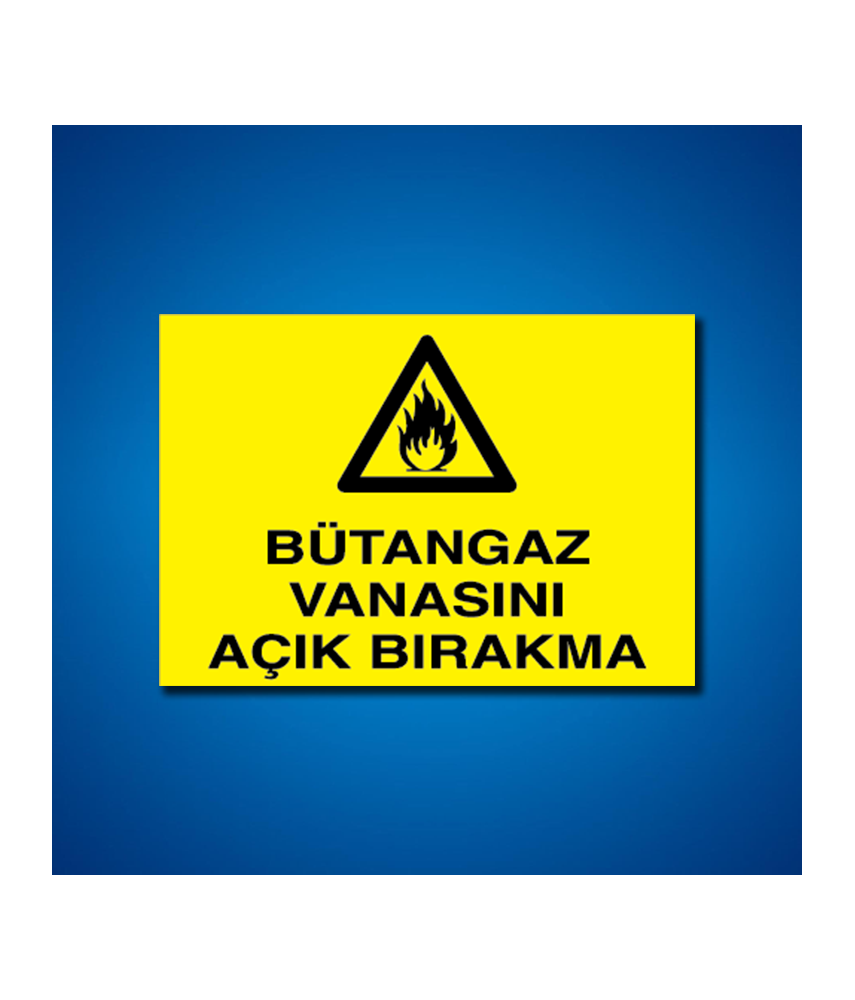 Doğal Gaz İş Güvenliği Etiketleri