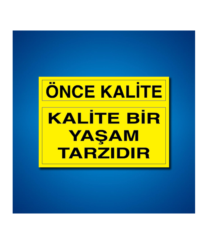 Kalite İş Güvenliği Etiketleri