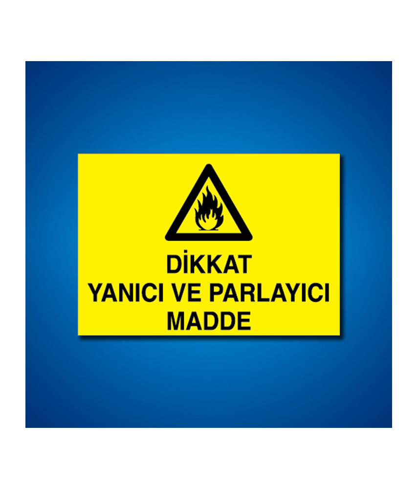 Yanıcı-parlayıcı İş Güveniği Etiketleri