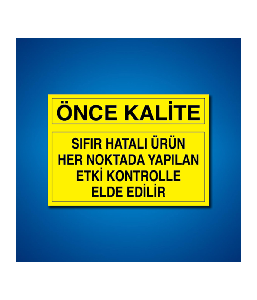 Kalite İş Güvenliği Etiketleri