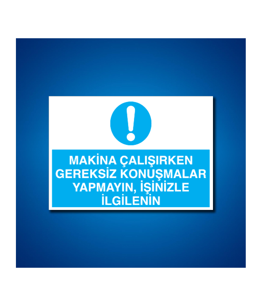 Makine İş Güvenliği Etiketleri