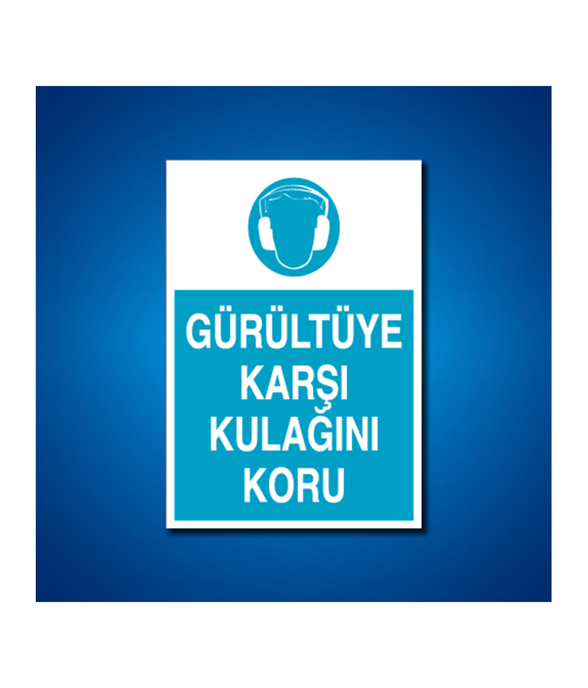 Kulak Koruma İş Güvenliği Etiketleri