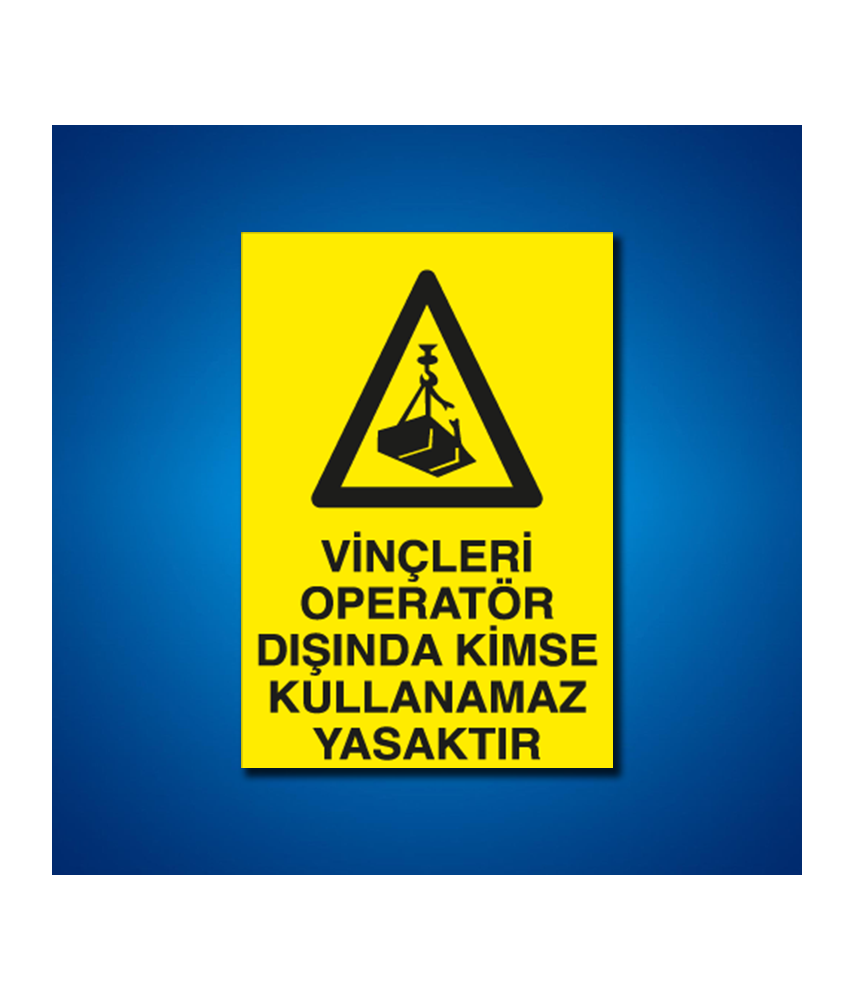 Vinç İş Güvenliği Etiketleri