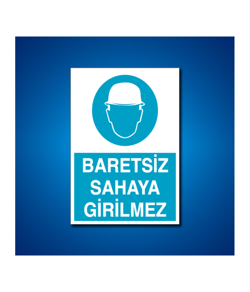 Kafa Koruma Baret İş Güvenliği Etiketleri