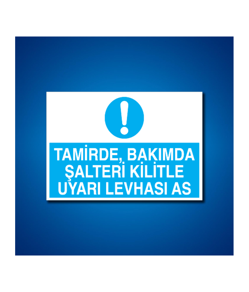 Şalter İş Güvenliği Etiketleri