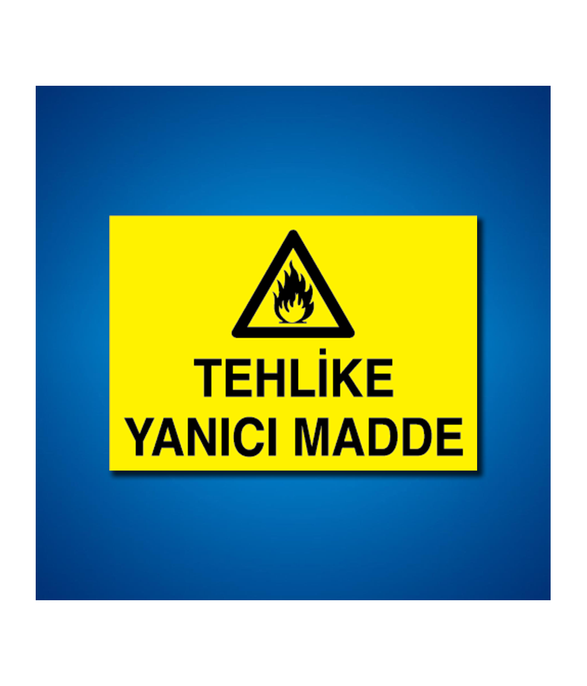 Yanıcı-parlayıcı İş Güveniği Etiketleri