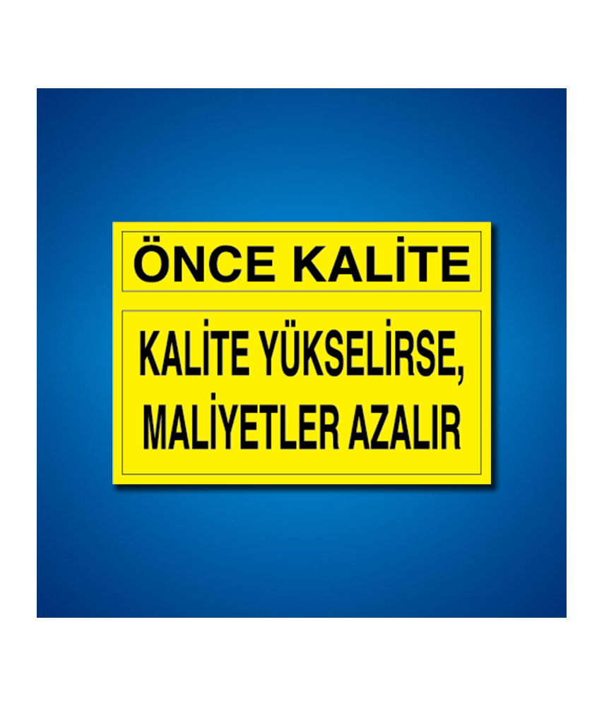 Kalite İş Güvenliği Etiketleri