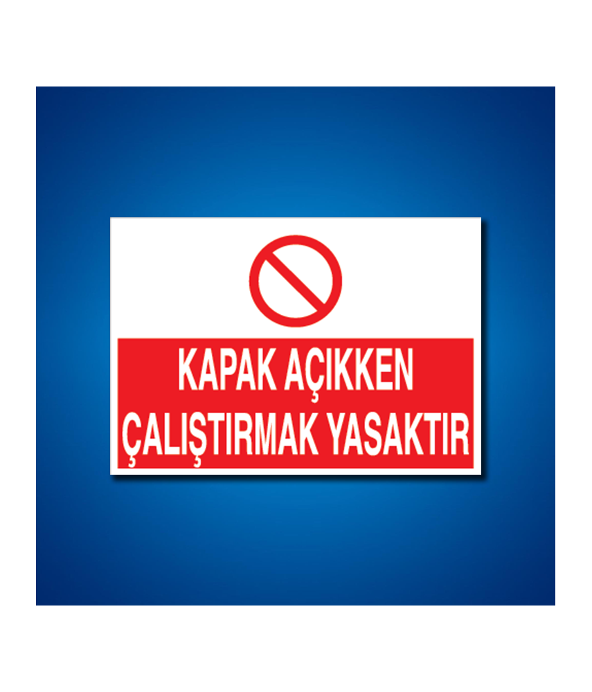 Makine İş Güvenliği Etiketleri