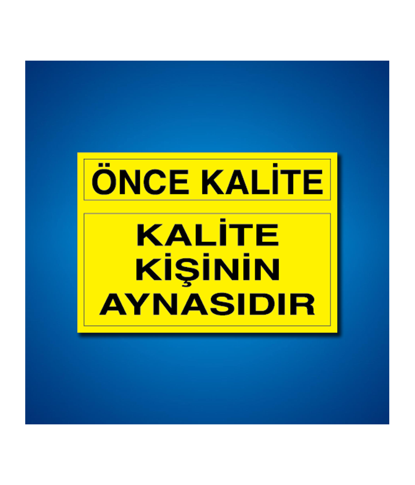 Kalite İş Güvenliği Etiketleri