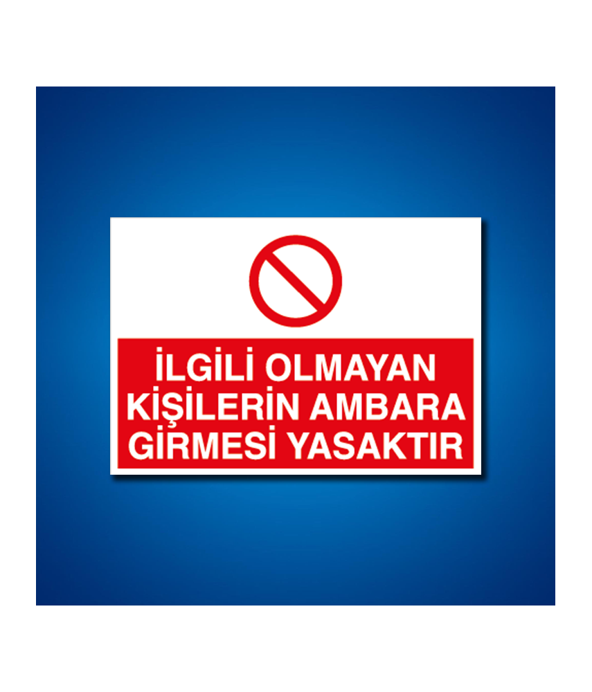 İstif-Raf-Depo İş Güvenliği Etiketleri