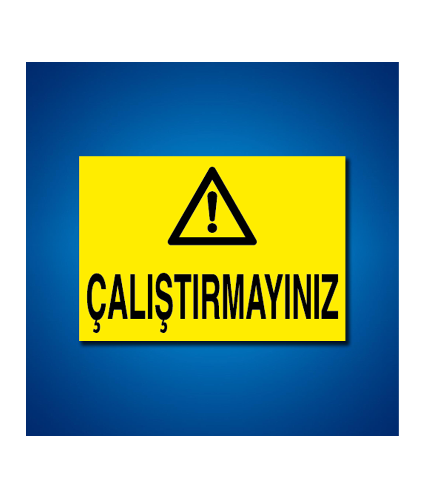 Makine İş Güvenliği Etiketleri