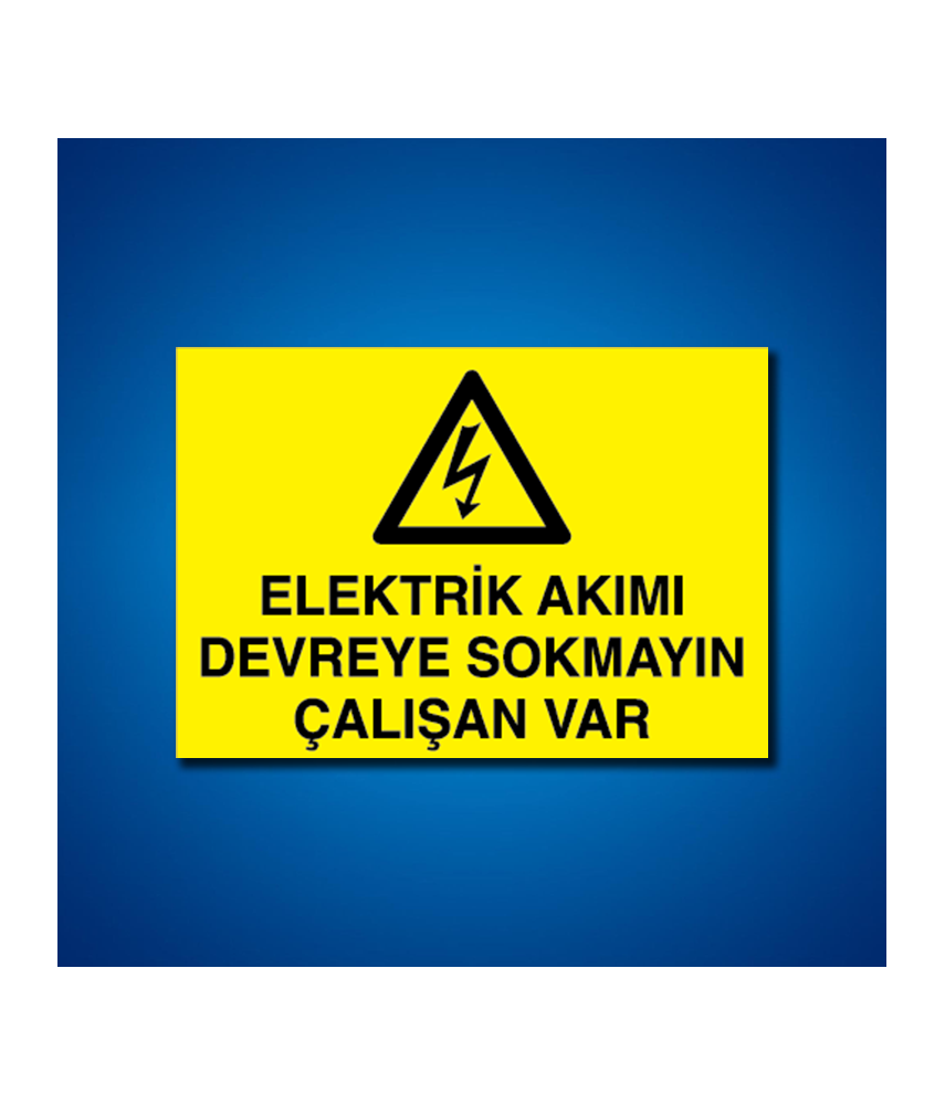 Elektrik İş Güvenliği Etiketleri