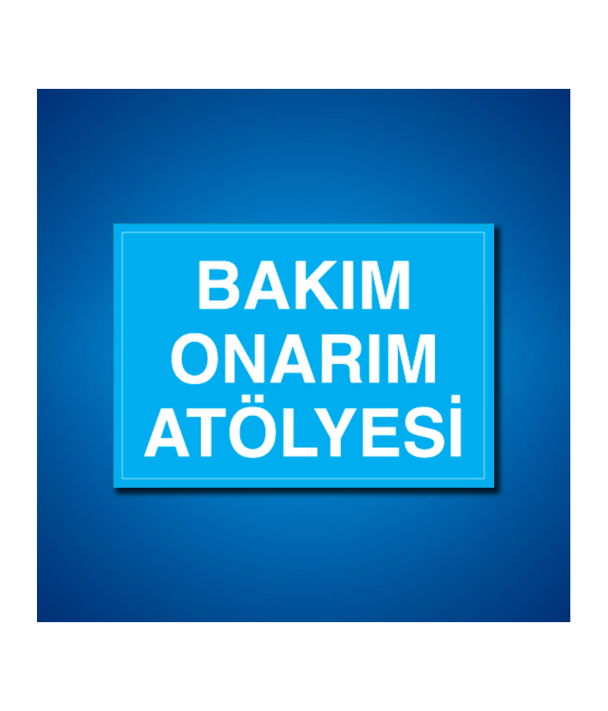 Atölye İş Güvenliği Etiketleri