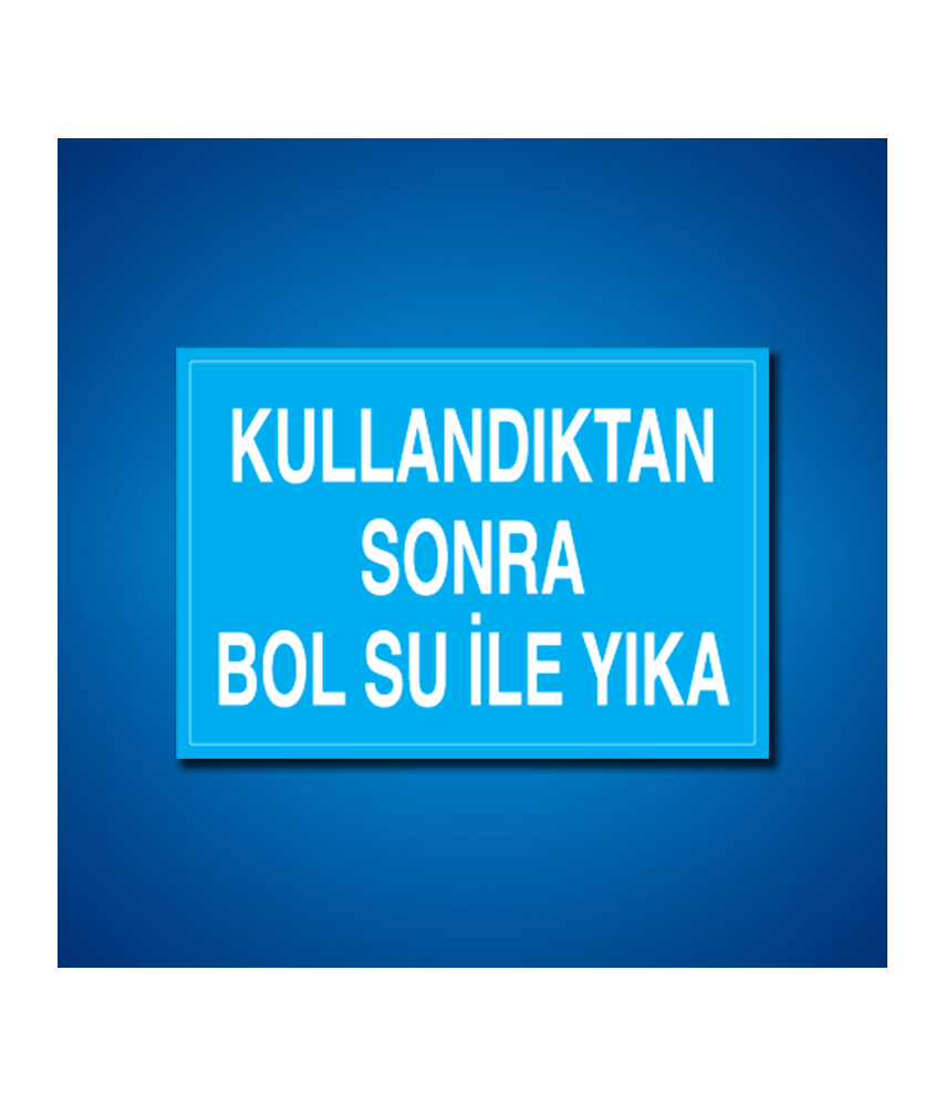 Tuvalet İş Güvenliği Etiketleri