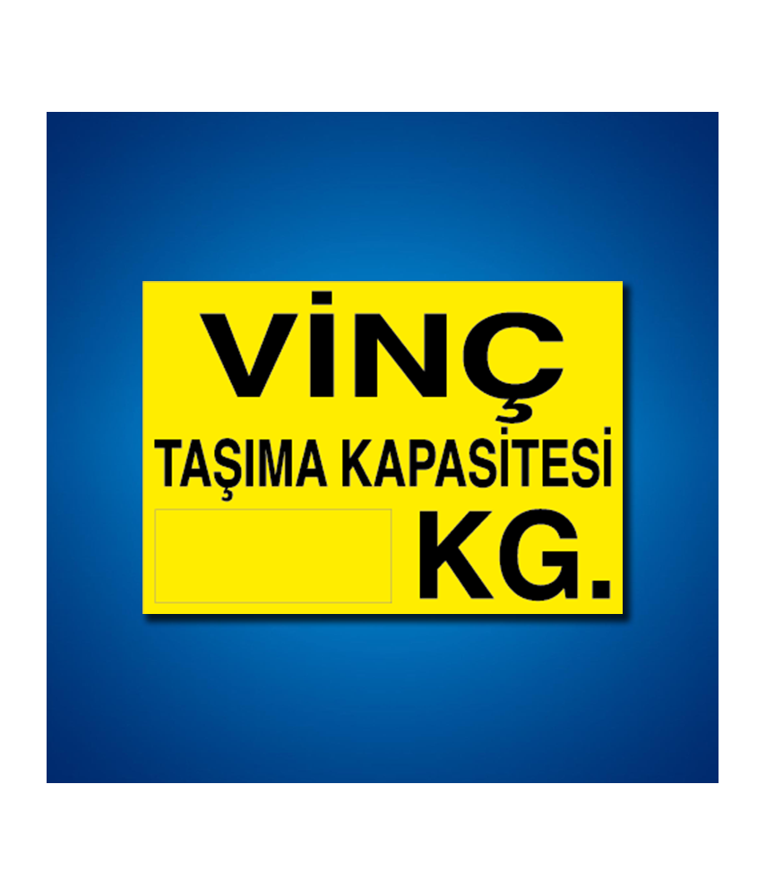 Vinç İş Güvenliği Etiketleri