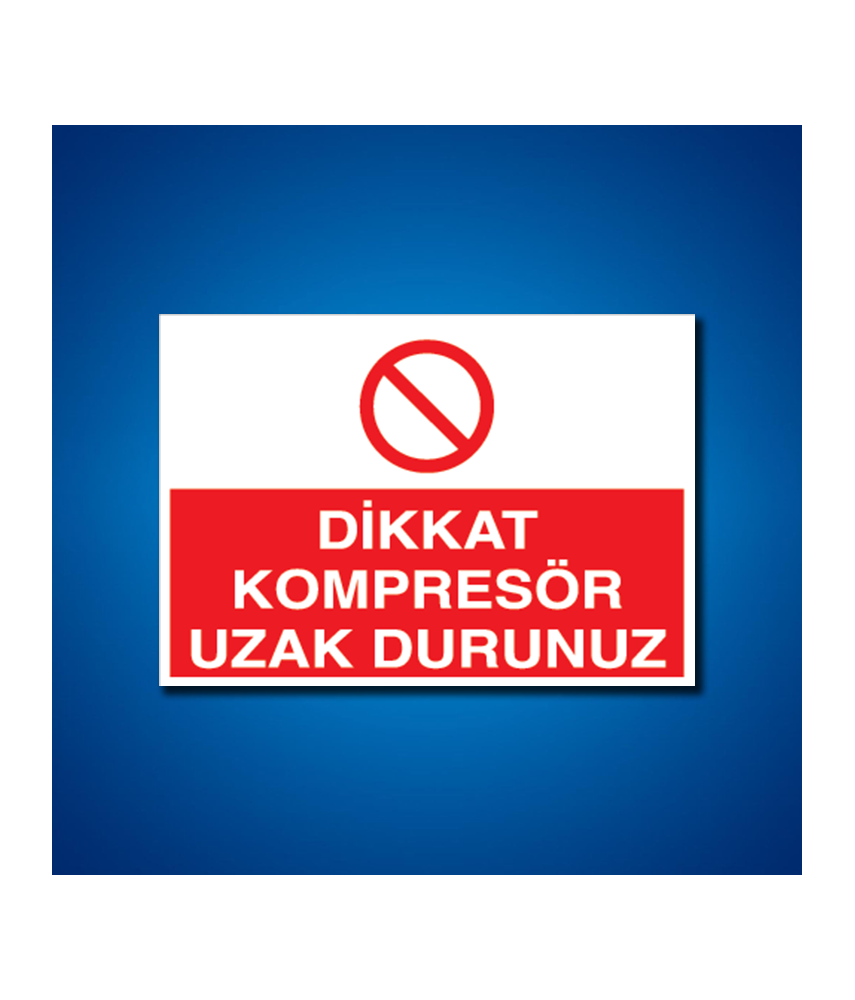 Kompressör İş Güvenliği Etiketleri