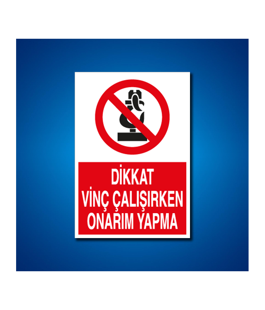 Vinç İş Güvenliği Etiketleri
