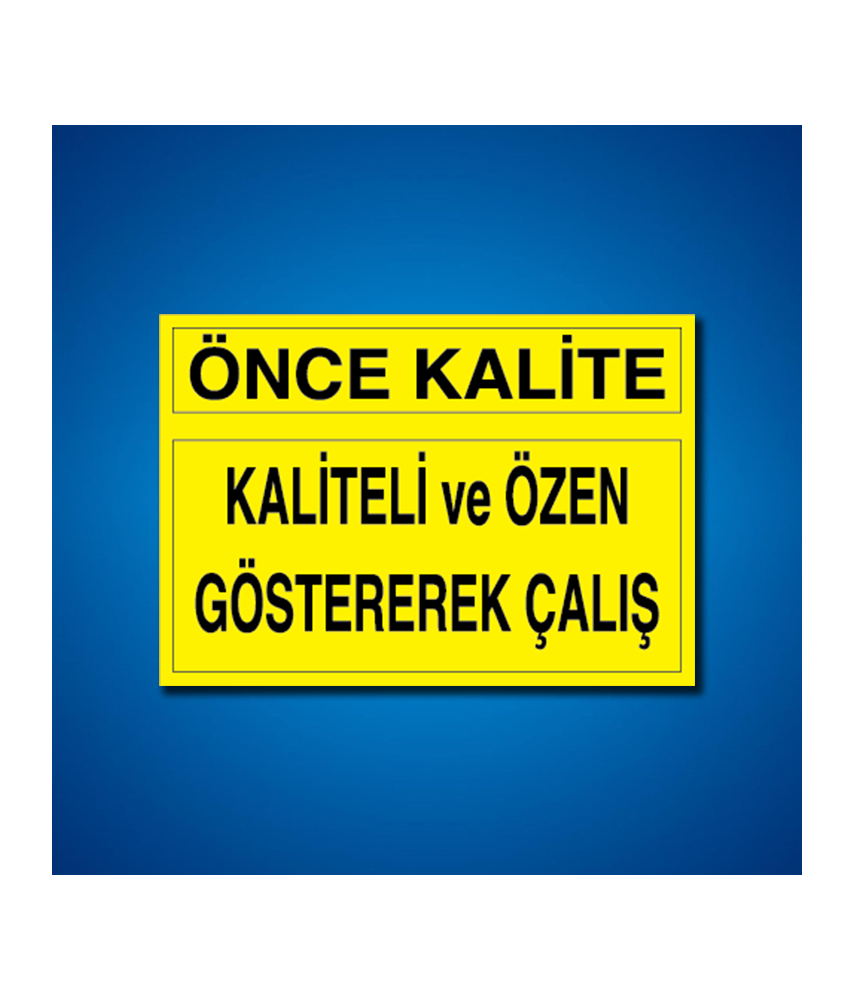 Kalite İş Güvenliği Etiketleri