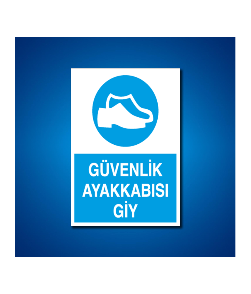 Ayak Koruma İş Güvenliği Etiketleri