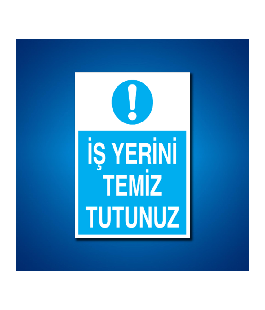 Temizlik-Düzen İş Güvenliği Etiketleri