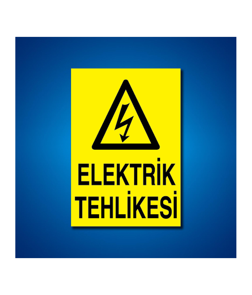 Elektrik İş Güvenliği Etiketleri