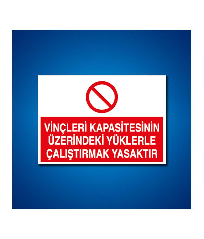 Vinç İş Güvenliği Etiketleri