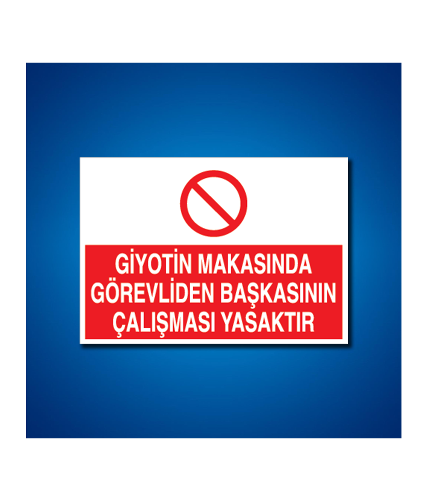 Pres-Giyotin-Makas İş Güvenliği Etiketleri