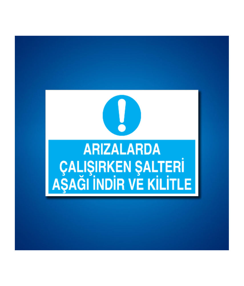 Şalter İş Güvenliği Etiketleri