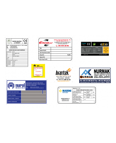 Şase Ve Teknik Veri Etiketleri