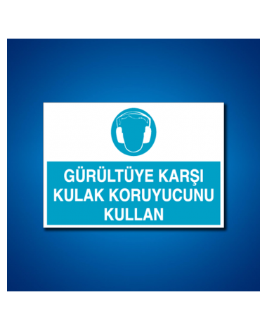 Kulak Koruma İş Güvenliği Etiketleri