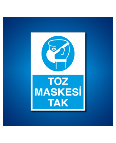 Toz Gaz Maskesi İş Güvenliği Etiketleri