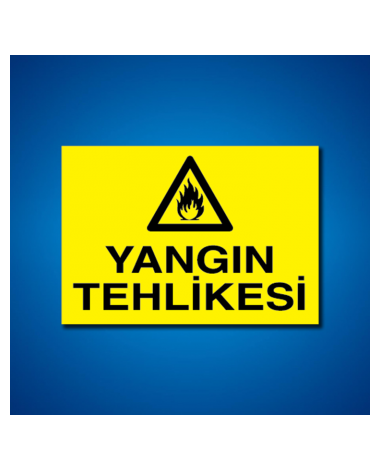 Yangın Tehlikesi İş Güvenliği Etiketleri