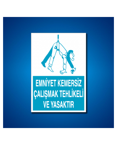Emniyet Kemeri İş Güvenliği Etiketleri