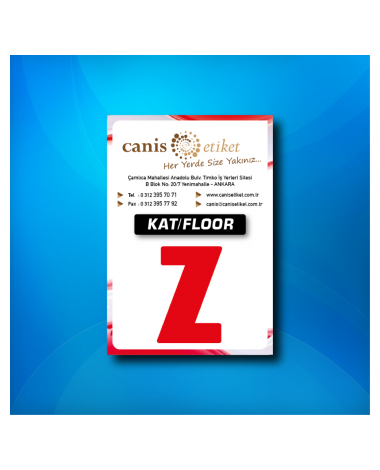 Asansör Kat Etiketi