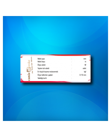 Asansör Halat Etiketi