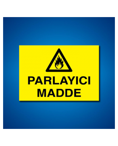 Yanıcı-parlayıcı İş Güveniği Etiketleri