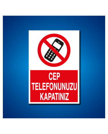 Cep Telefonu Ve Kamera İş Güvenliği Etiketi