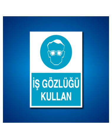 Göz Koruma İş Güvenliği Etiketleri