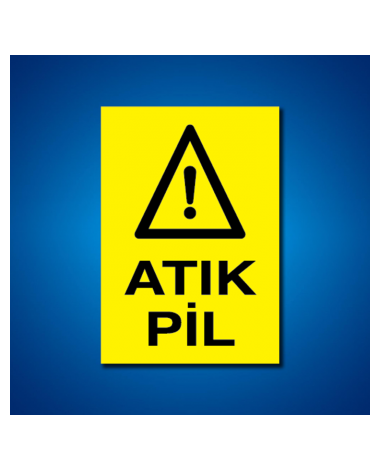 Pil Akü İş Güvenliği Etiketleri