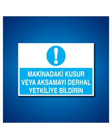 Makine İş Güvenliği Etiketleri