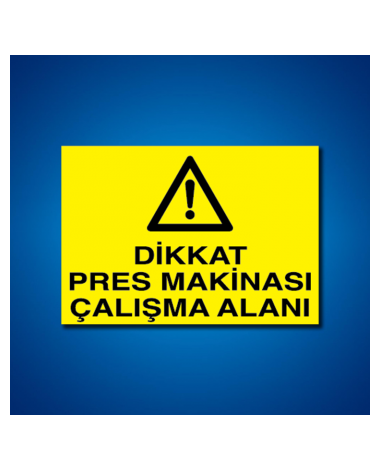 Pres-Giyotin-Makas İş Güvenliği Etiketleri