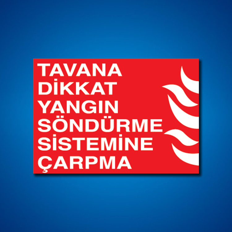 Yangınla Mücadele İş Güvenliği Etiketleri