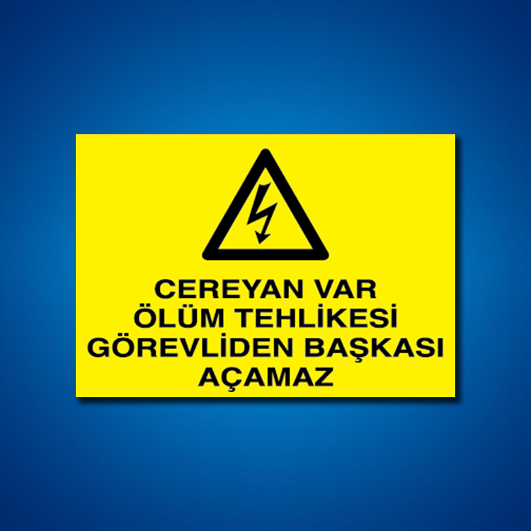 Elektrik İş Güvenliği Etiketleri