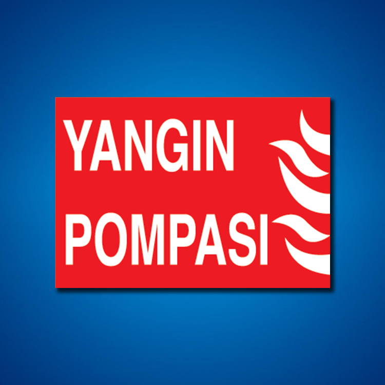 Yangınla Mücadele İş Güvenliği Etiketleri