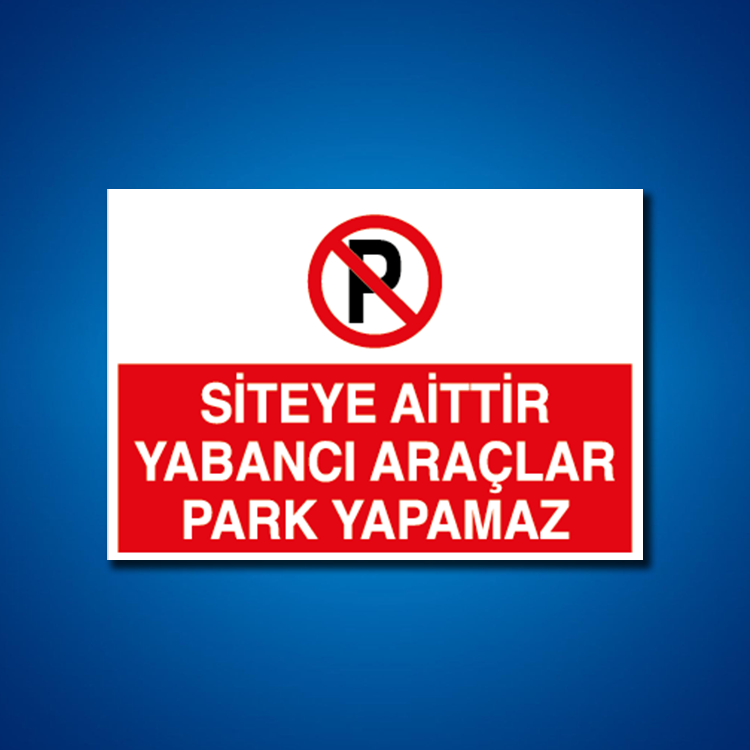 Park İş Güvenliği Etiketleri