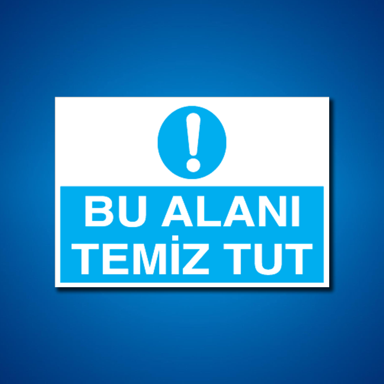 Temizlik-Düzen İş Güvenliği Etiketleri