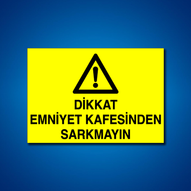 Emniyet Kemeri İş Güvenliği Etiketleri