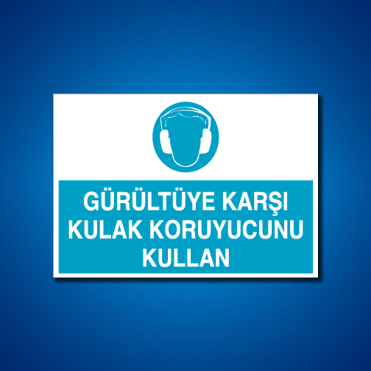 Kulak Koruma İş Güvenliği Etiketleri