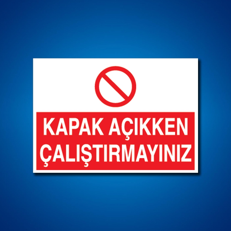 Makine İş Güvenliği Etiketleri